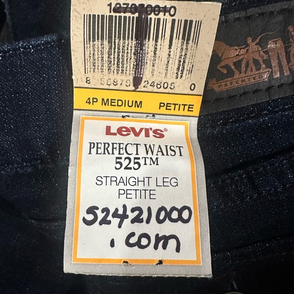 Levis Perfect Waist Straight Leg Petite Jeans - Picture 7 of 7